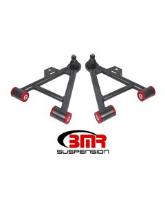 BMR 79-93 Mustang Lower Non-Adj. A-Arms (Coilover Only) w/ STD. Ball Joint (Poly) - Black Hammertone - AA035H