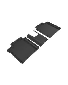 3D MAXpider 2014-2019 Nissan Versa Note Kagu 2nd Row Floormats - Black - L1NS08721509