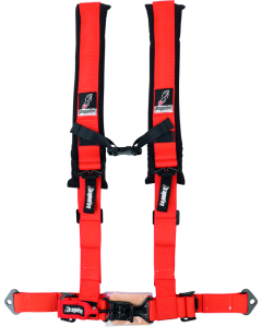 DragonFire Racing Harness- H-Style- 4-Point- 2in Buckle- Orange - 521405