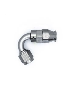 DeatschWerks 6AN Female Flare Swivel 120-degree Hose End - PTFE - 6-02-0872