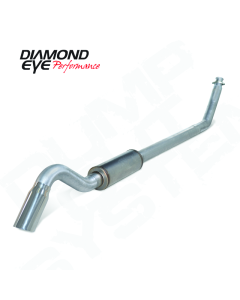 Diamond Eye 4in AL TURBO BACK SGL DUMP OUT 94-02 DODGE NO MFLR INCLUDING TIP - K4212A-TDRP