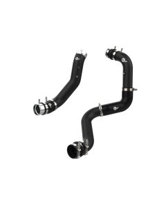 aFe 2024 GM Diesel Trucks V8 6.6L L5P BladeRunner Aluminum 3in Hot & 3.5in Cold Charge Pipe - Black - 46-20704-B