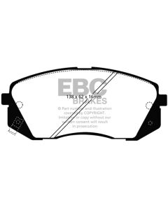 EBC 10-15 Hyundai Tucson 2.0 AWD Ultimax2 Front Brake Pads - UD1295