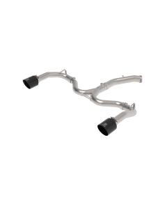 aFe 20-21 Kia Forte GT 1.6L 3in-2.5in 304 Stainless Steel Axle-Back Exhaust w/ Black Tips - 49-37037-B