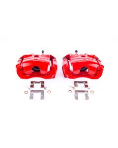 Power Stop 11-17 Nissan Juke Front Red Calipers w/Brackets - Pair - S6640