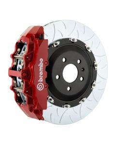 Brembo 08-14 Challenger SRT-8 Fr GT BBK 6Pis Cast 380x34 2pc Rotor Slotted Type3-Red - 1N3.9005A2