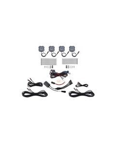 Diode Dynamics RGBW Rock Light Installer Kit w/Controller (4-pack) - DD7740C