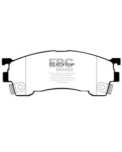 EBC 93-97 Ford Probe 2.0 16v Ultimax2 Front Brake Pads - UD637