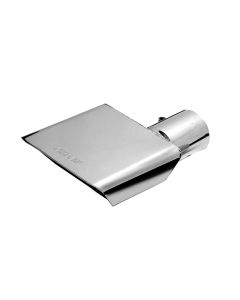 Gibson Rectangle Sport Tip - Right - 6x2.75in OD/2.5in Inlet/6in Length - Stainless - 500365