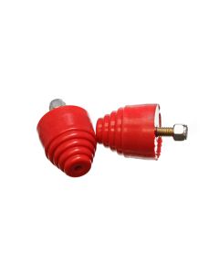 Energy Suspension All Purpose Red Bump Stop Set 2 1/8 inch Tall / 2 inch dia. (2 per set) - 9.9101R