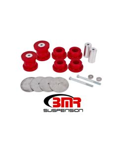 BMR 16-17 6th Gen Camaro Rear Cradle Bushing Kit (Polyurethane) - Red - BK061