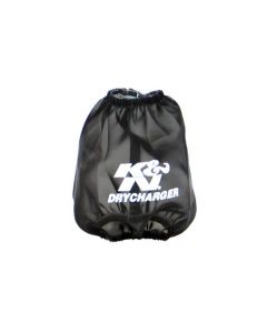 K&N Drycharger Round Tapered Air Filter Wrap - Black 5.125in Base ID x 3.5in Top ID x 6in H - RC-4160DK