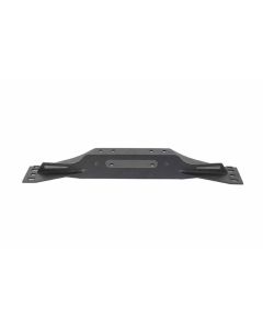 Fishbone Offroad 97-06 Jeep Wrangler TJ Winch Plate Steel - Black Textured Powdercoat Piranha Series - FB21052