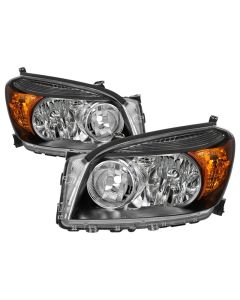 xTune 06-08 Toyota RAV4 OEM Style Headlights - Black (HD-JH-TRAV06-AM-BK) - 9042850