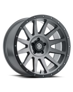 ICON Compression 20x10 6x5.5 -19mm Offset 4.75inBS Titanium Wheel - 2020108347TT