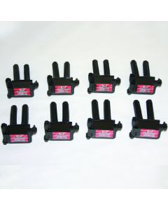 Granatelli 05-17 Dodge 5.7L/6.1L/6.4L Xtreme Coil On Plug Wire Conn Kit w/Coil Pack - Blk (Set of 8) - 28-0504-XCP