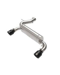 aFe Vulcan 3in 304 SS Axle-Back Exhaust 2021 Ford Bronco L4-2.3L (t)/V6-2.7L (tt) w/ Black Tips - 49-33137-B