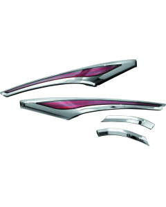 Kuryakyn L.E.D. Saddlebag Accent Swoops 12-17 GL1800 Chrome - 3232