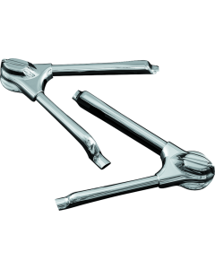 Kuryakyn Swingarm Tube Covers 08-17 Softail Models Chrome - 7815
