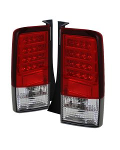 Spyder Scion XB 03-07 Version 2 LED Tail Lights Red Clear ALT-YD-TSXB03-LED-V2-RC - 5042750