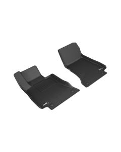 3D MAXpider 2018-2020 Mercedes-Benz E-Class Coupe C238 Kagu 1st Row Floormat - Black - L1MB10311509