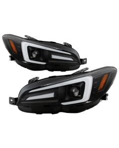 Spyder Subaru Impreza WRX 15-20 Halogen Model Projector Headlights - Black PRO-YD-SWRX15SI-SBSEQ-BK - 5088086