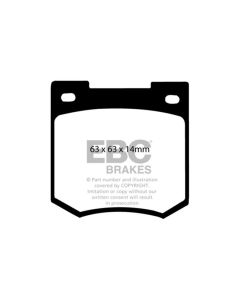 EBC 67-70 Ford Cortina 1.6 Yellowstuff Front Brake Pads - DP4106R