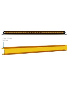 Borne Off-Road Light Bar Cover Single Row 30in Amber - BNLT-COV-SS30YL
