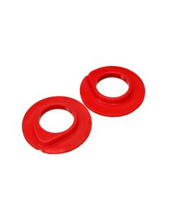 Energy Suspension 90-96 Ford F-150/Ford Bronco Front Coil Spring Isolator Set - Red - 4.9108R