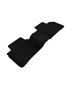 3D MAXpider 2013-2018 Nissan Altima Sedan Kagu 2nd Row Floormats - Black - L1NS05721509