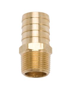 Edelbrock Fitting Brass Hose 1 00In Hose I D X 3/4-14 Pipe for Sb-Chrys Manifolds - 8078