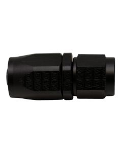DeatschWerks 6AN Female Swivel Strait Hose End CPE - Anodized Matte Black - 6-02-0801-B