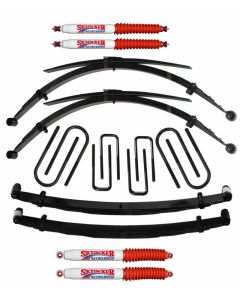 Skyjacker Suspension Lift Kit w/Shock 4 Inch Lift For Use w/High Boy w/Front/Rear Leaf Springs Front