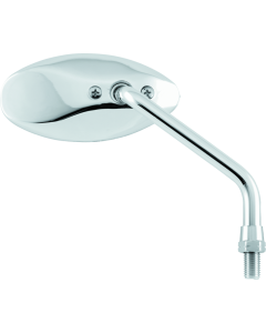 BikeMaster Small Teardrop Mirror Yamaha 10mm - Pair - Chrome - BIKE-600254