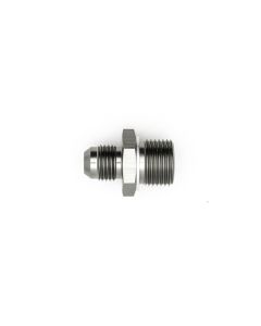 DeatschWerks 6AN Male Flare to M18 X 1.5 Male Metric Adapter (Incl Crush Washer) - Titanium - 6-02-0616