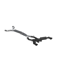 MBRP Black Coated 3" Dual Catback Chevrolet Camaro SS 6 Speed Coupe Only 2016-2020- MBRP-S7035BLK