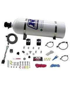 Nitrous Express All Sport Compact EFI Single Nozzle Nitrous Kit (35-50-75 HP) w/15lb Bottle - 20923-15