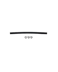 Deatschwerks Convoluted Tubing 250mm Length x 8mm ID Side 1 x 8mm ID Side 2 - Black - 9-CT-10-516