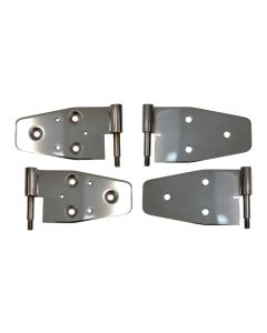 Kentrol 03-06 Jeep Wrangler TJ Door Hinge Set of 4 Pieces Polished - 30719