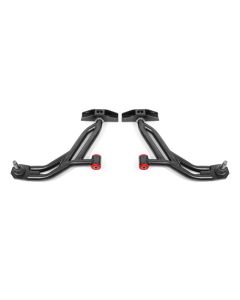 BMR 10-14 Ford Mustang Non-Adj. Lower A-Arms Delrin/Rod w/ 19mm Tall Ball Joint - Black Hammertone - AA756H