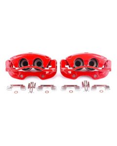 Power Stop 02-06 Cadillac Escalade Rear Red Calipers w/Brackets - Pair - S4764
