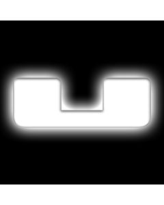 ORACLE Lighting Universal Illuminated LED Letter Badges - Matte Wht Surface Finish - U - 3140-U-001