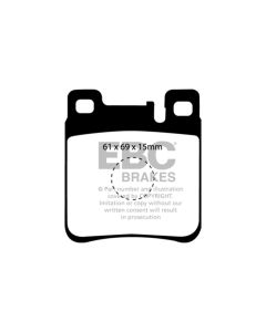EBC 05-06 Chrysler Crossfire 3.2 SRT6 Redstuff Rear Brake Pads - DP3887C