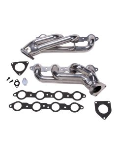 BBK 99-04 GM Truck SUV 6.0 Shorty Tuned Length Exhaust Headers - 1-3/4 Silver Ceramic - 40060
