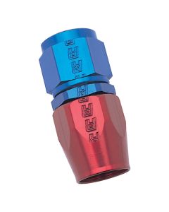 Russell Performance -10 AN Red/Blue Straight Full Flow Hose End - 610040