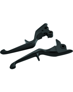 Kuryakyn Trigger Lever Set 08-13 Touring Cable Gloss Black - 1846