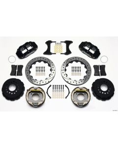 Wilwood Narrow Superlite 4R Rear P-Brk Kit 12.88in Drilled Chevy 12 Bolt w/ C-Clips - 140-13678-D