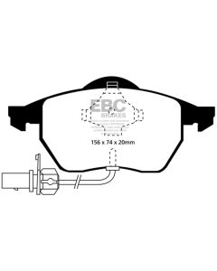 EBC 99-01 Audi A4 1.8 Turbo (B5) Ultimax2 Front Brake Pads - UD5551