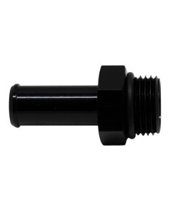 DeatschWerks 8AN ORB Male to 1/2in Male Barb Fitting (Incl O-Ring) - Anodized Matte Black - 6-02-0508-B