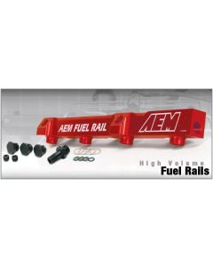 AEM 03-06 Evo 8 & 9 Black Fuel Rail - 25-131BK